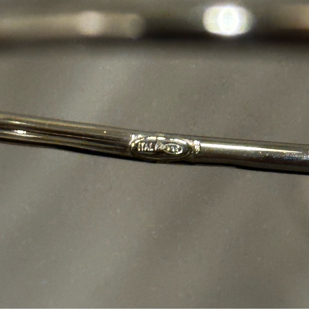 Sterling Silver Rectangular Bangle Bracelet - image 3